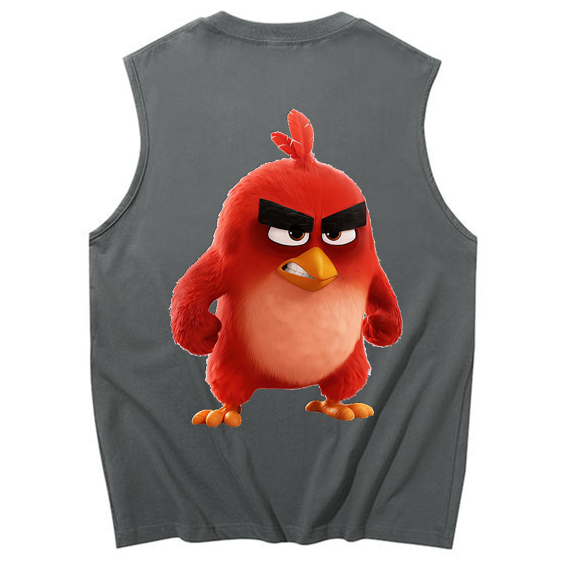 （画像用） Angry Birds アングリーバード コットン100％タンクトップ（背面プリント）